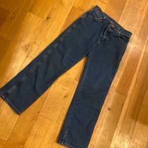 Like new, Worn twice, boys wrangler, jeans, size 14